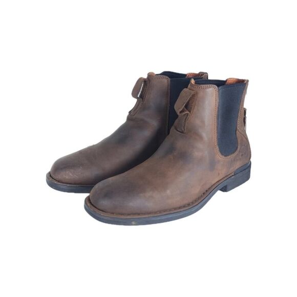 Timberland Men’s Mt. Washington US10M Brown Leather Distressed Chelsea Boots - Picture 1 of 16